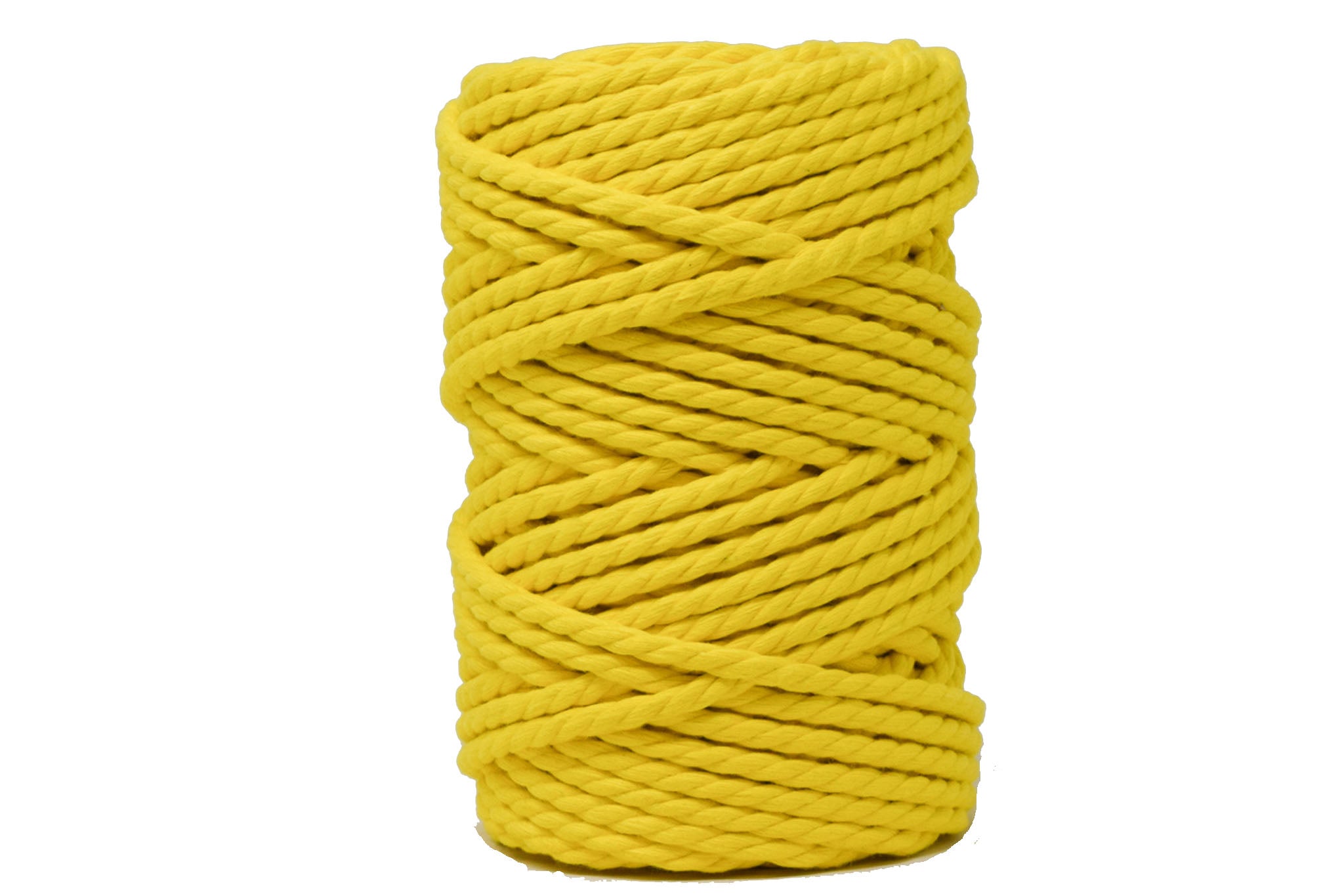 MACRAME COTTON ROPE 5 MM - 3 PLY - YELLOW COLOR – GANXXET