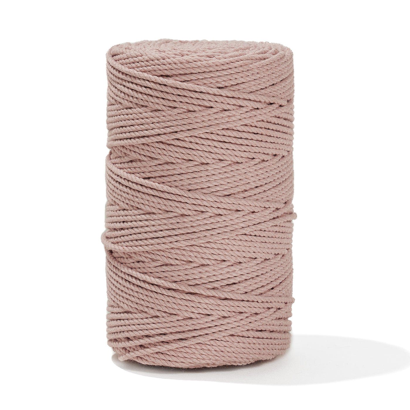 COTTON ROPE ZERO WASTE 2 MM - 3 PLY - BALLET PINK COLOR