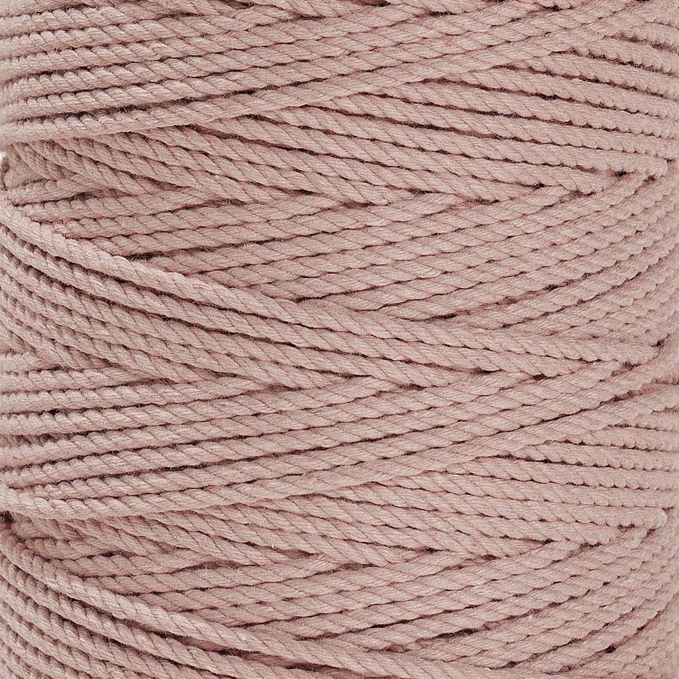 COTTON ROPE ZERO WASTE 2 MM - 3 PLY - BALLET PINK COLOR