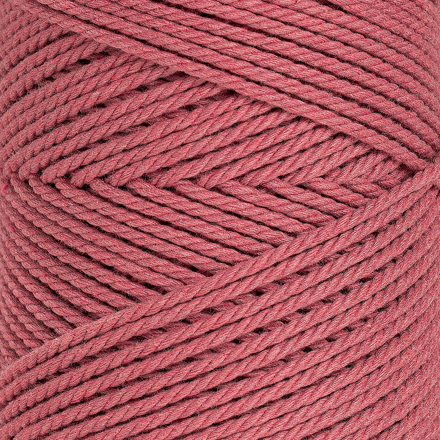 COTTON ROPE ZERO WASTE 2 MM - 3 PLY - HIBISCUS COLOR