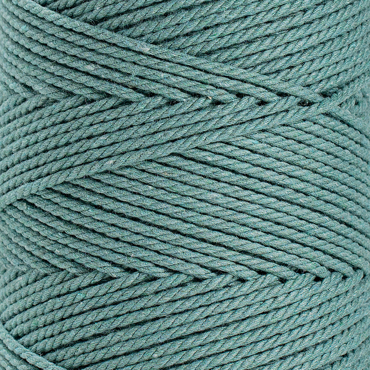 COTTON ROPE ZERO WASTE 2 MM - 3 PLY - JADE COLOR