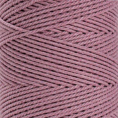 COTTON ROPE ZERO WASTE 2 MM - 3 PLY - PRIMROSE COLOR