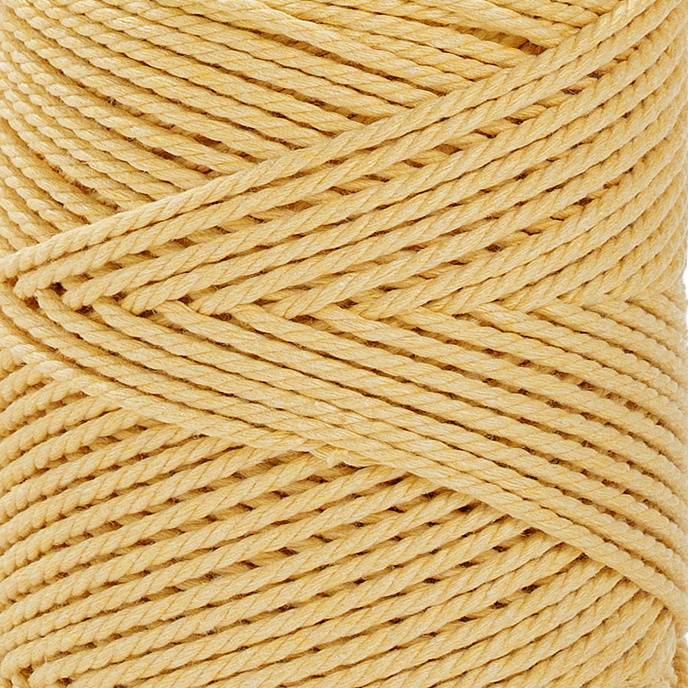 COTTON ROPE ZERO WASTE 2 MM - 3 PLY - SUNFLOWER YELLOW COLOR