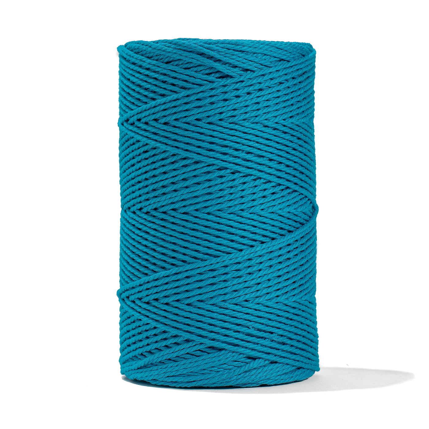 COTTON ROPE ZERO WASTE 2 MM - 3 PLY - LAGOON BLUE