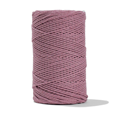 COTTON ROPE ZERO WASTE 2 MM - 3 PLY - PRIMROSE COLOR