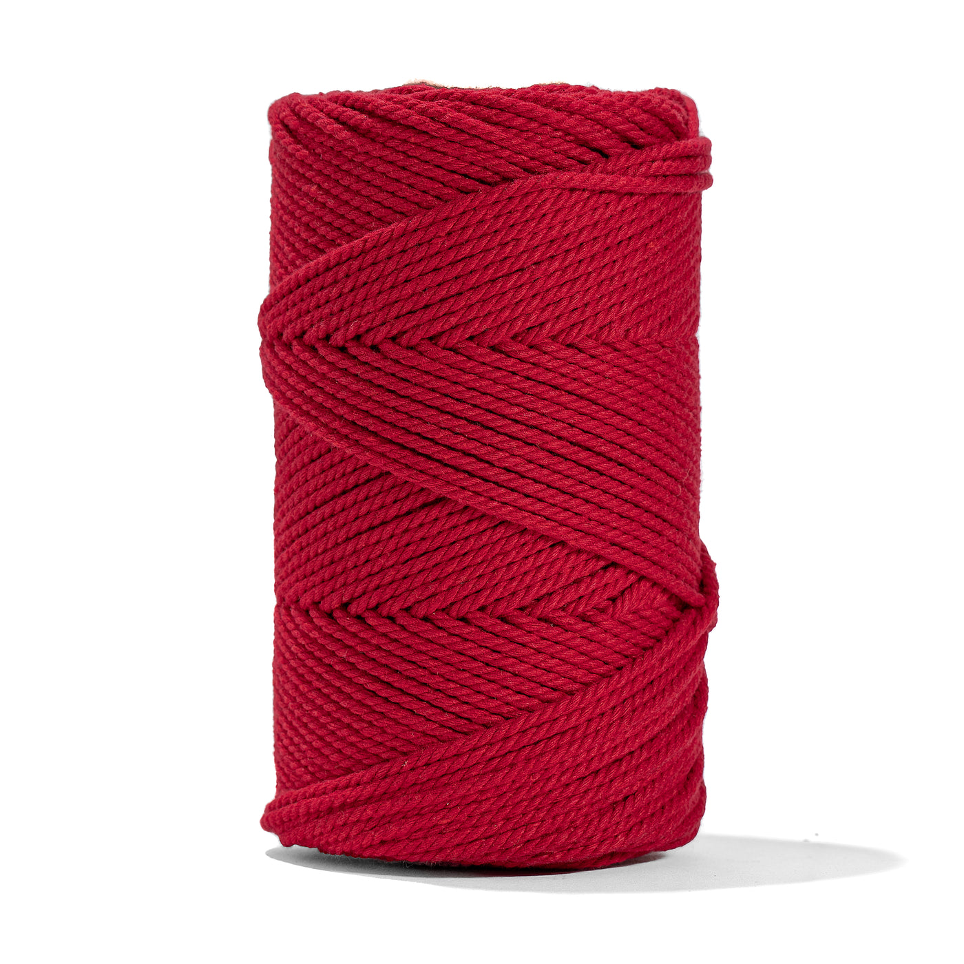 COTTON ROPE ZERO WASTE 2 MM - 3 PLY - RED COLOR