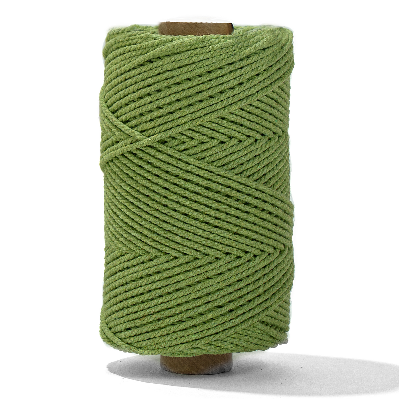 COTTON ROPE ZERO WASTE 2 MM - 3 PLY - APPLE GREEN COLOR