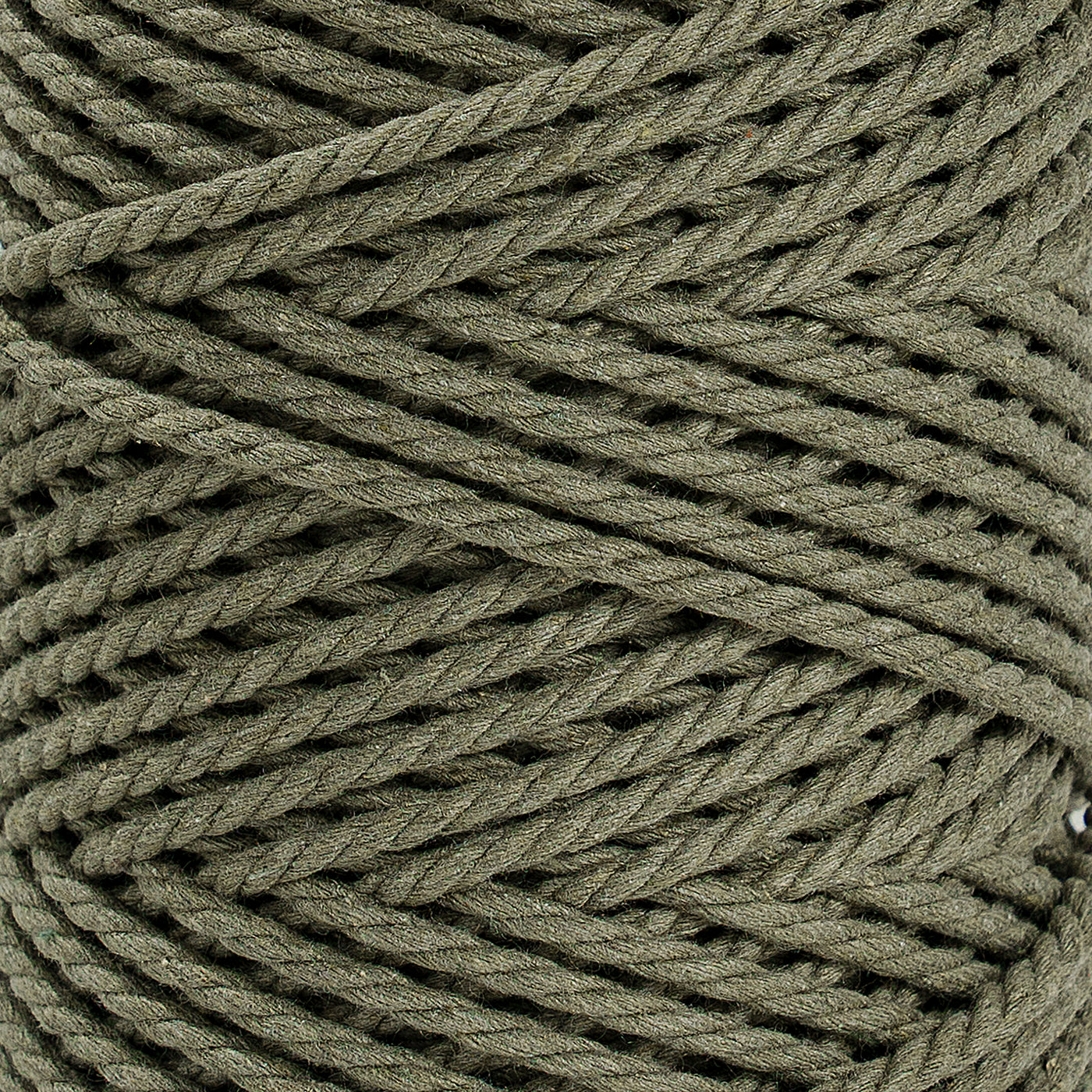 COTTON ROPE ZERO WASTE 3 MM - 3 PLY - BAY LEAF COLOR