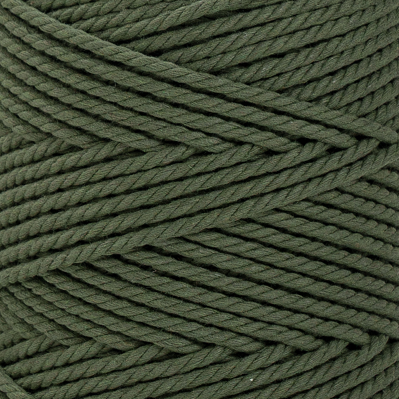 COTTON ROPE ZERO WASTE 3 MM - 3 PLY - GREENERY COLOR