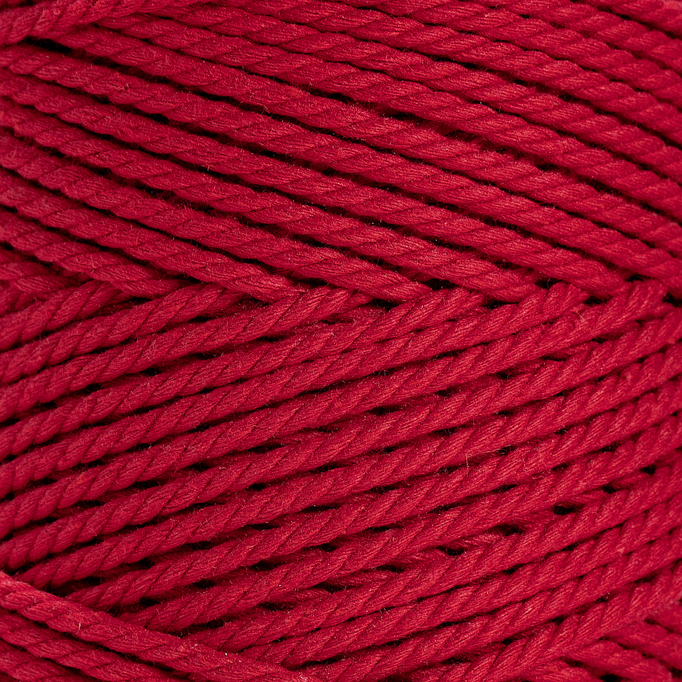 COTTON ROPE ZERO WASTE 3 MM - 3 PLY - RED COLOR