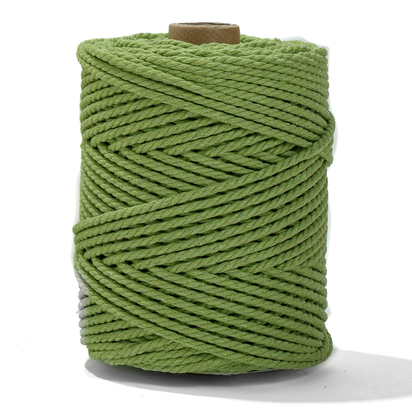 COTTON ROPE ZERO WASTE 3 MM - 3 PLY - APPLE GREEN COLOR