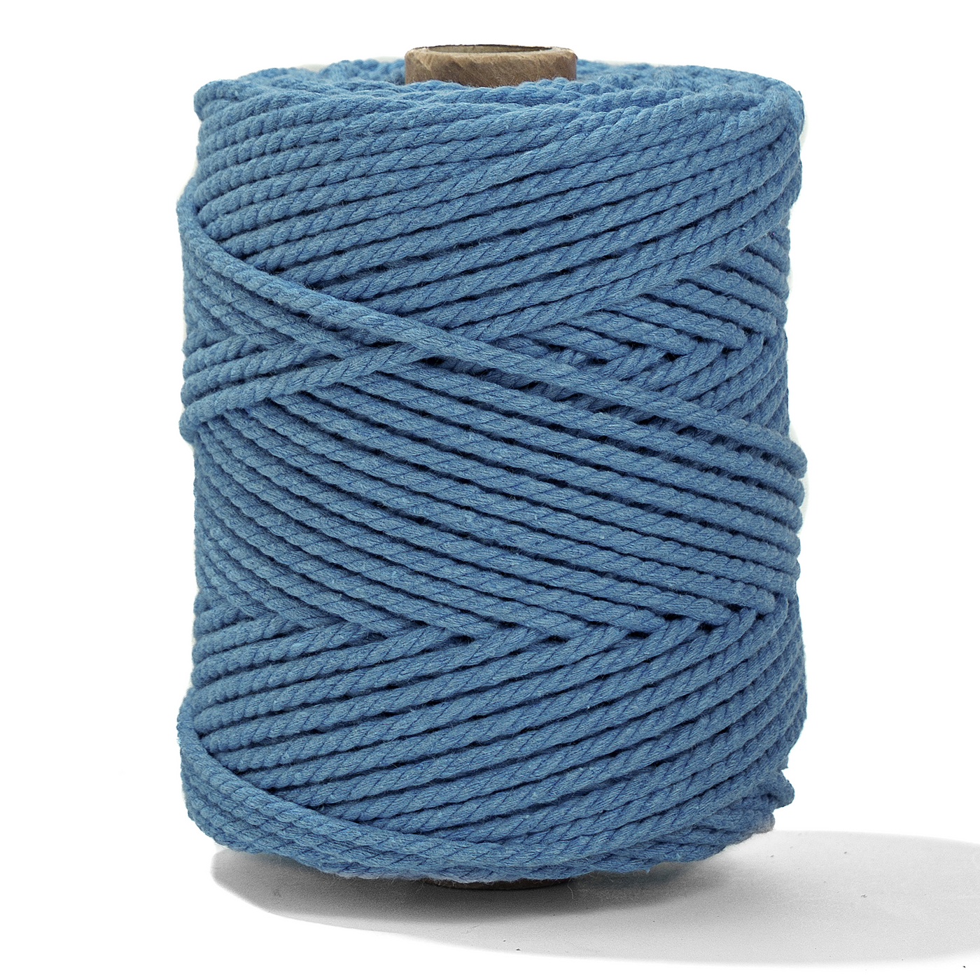 COTTON ROPE ZERO WASTE 3 MM - 3 PLY - AZURE BLUE COLOR