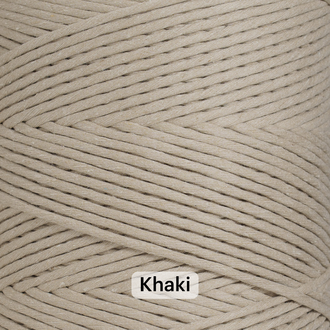 SOFT COTTON CORD ZERO WASTE 4 MM - 1 SINGLE STRAND - SAMPLES