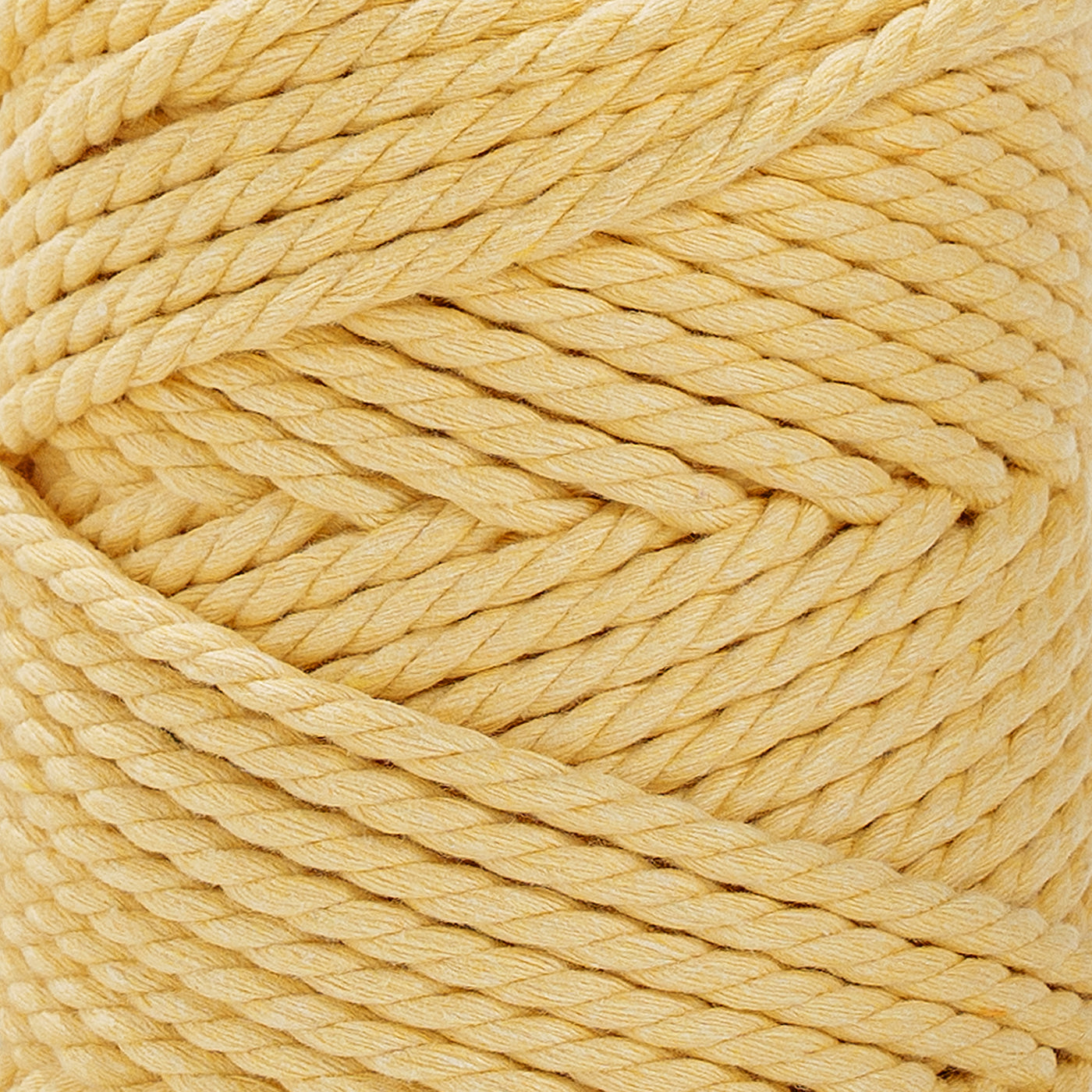 COTTON ROPE ZERO WASTE 5 MM - 3 PLY - SUNFLOWER YELLOW COLOR