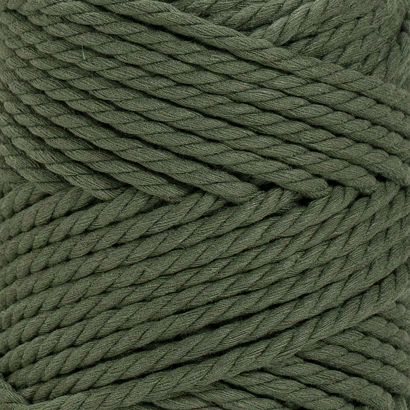 COTTON ROPE ZERO WASTE 5 MM - 3 PLY - GREENERY COLOR