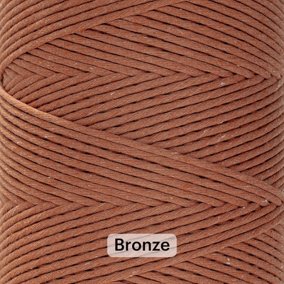 SOFT COTTON CORD ZERO WASTE 4 MM - 1 SINGLE STRAND - SAMPLES