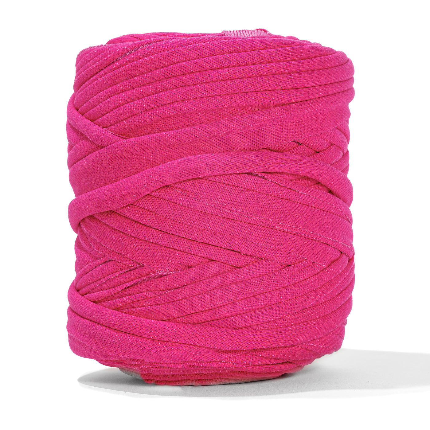 Recycled T-Shirt Fabric Yarn - Raspberry Color