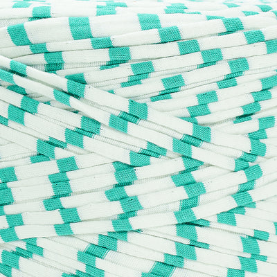 Printed Recycled T-Shirt Fabric Yarn - Green Light