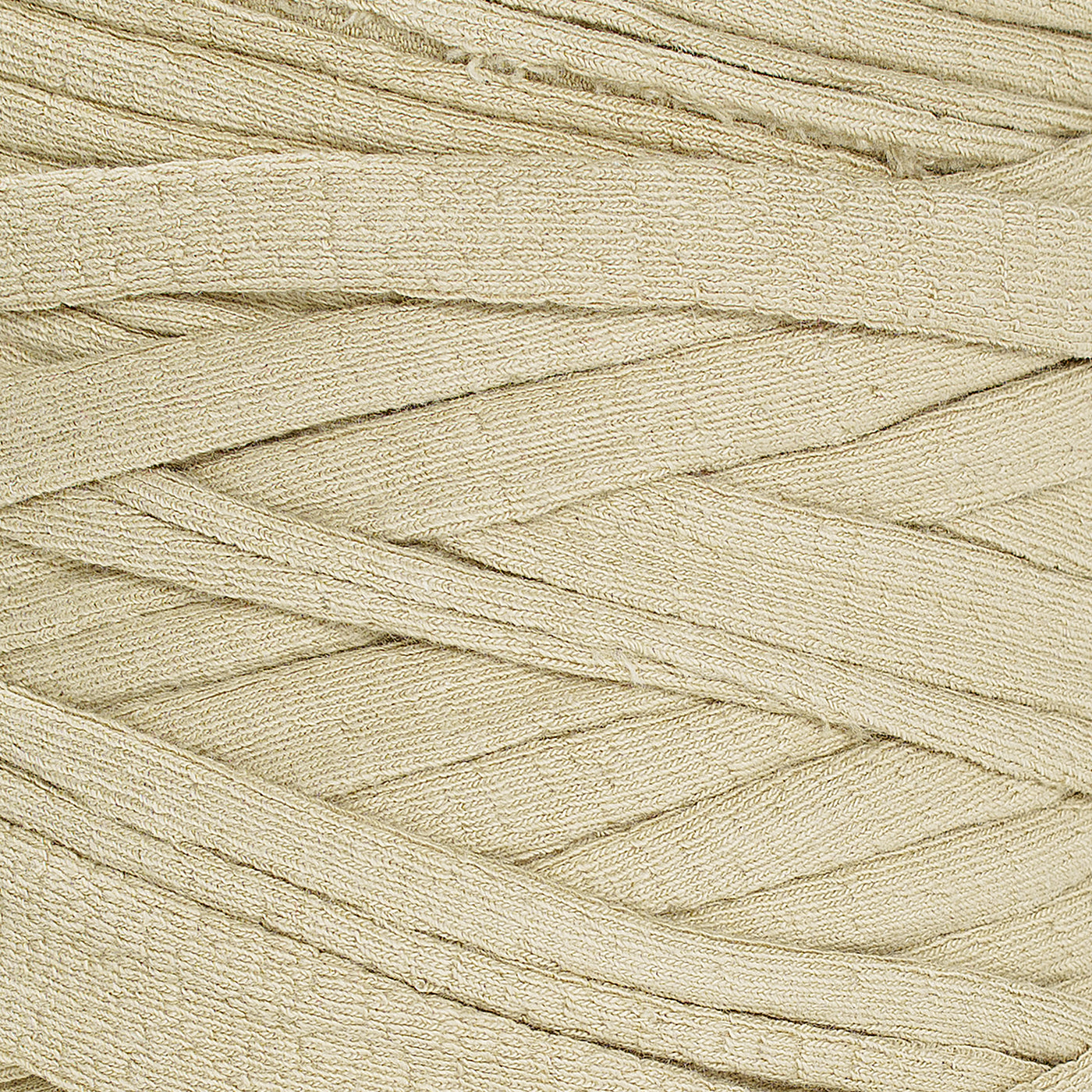 Recycled T-Shirt Fabric Yarn - Khaki Color