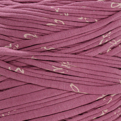 Printed Recycled T-Shirt Fabric Yarn - Pretty Pink