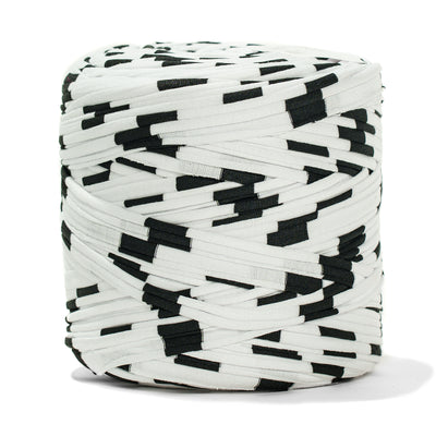 Printed Recycled T-Shirt Fabric Yarn - Yin Yan