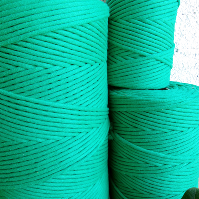 SOFT COTTON CORD ZERO WASTE 4mm - 1 SINGLE STRAND - IRISH GREEN