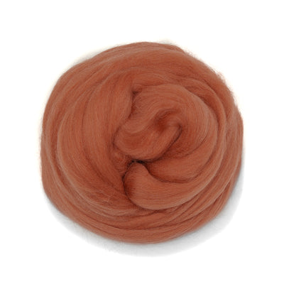 MERINO WOOL ROVING - CINNAMON