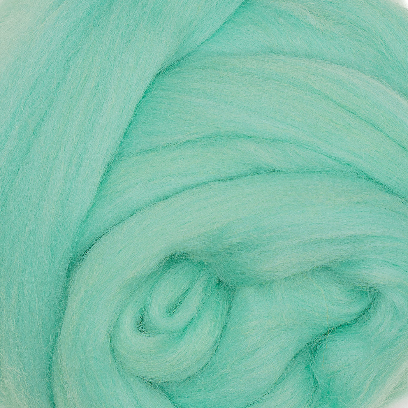 MERINO WOOL ROVING - AQUA