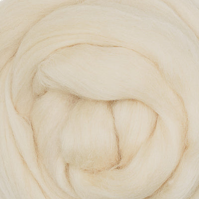 MERINO WOOL ROVING - IVORY