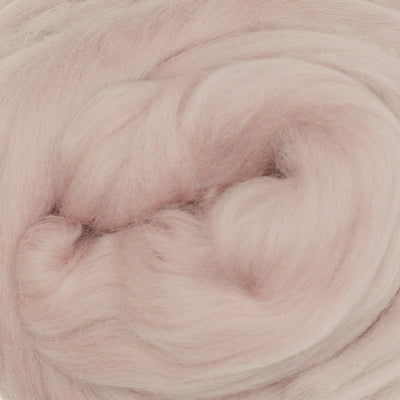 MERINO WOOL ROVING - MELLOW ROSE