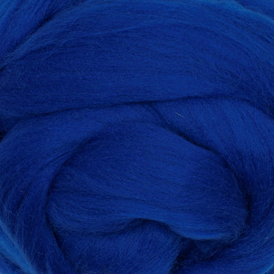 MERINO WOOL ROVING - ROYAL BLUE