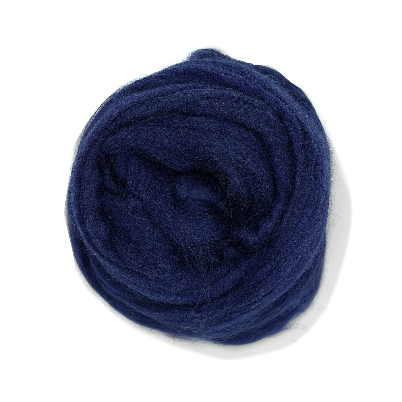 MERINO WOOL ROVING - NAVY BLUE