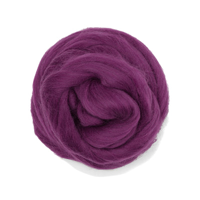 MERINO WOOL ROVING - VIOLET