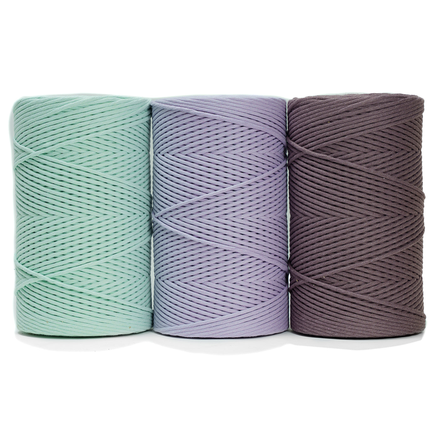 Curated Bundle - 4mm Single Strand 1640 feet - Mint, Lilac & Dusty Lavender