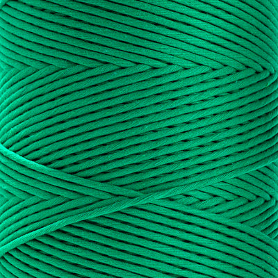 SOFT COTTON CORD ZERO WASTE 4mm - 1 SINGLE STRAND - IRISH GREEN