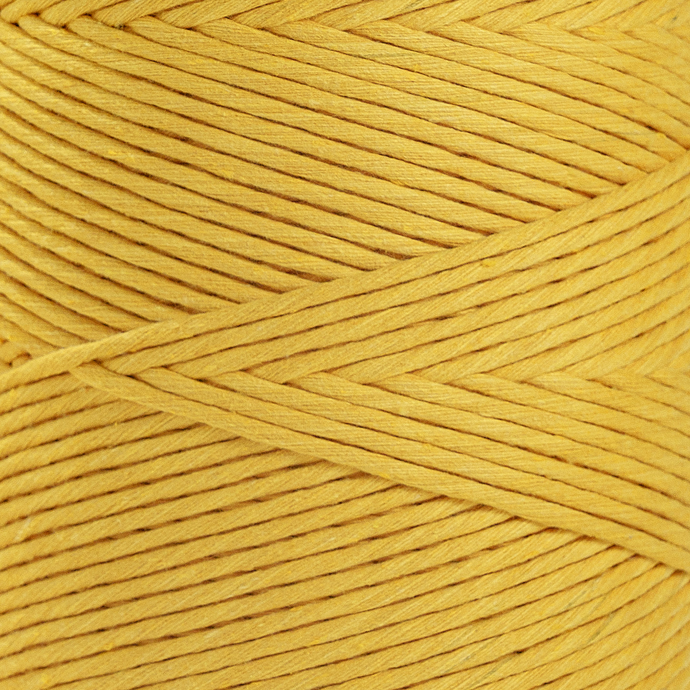 SOFT COTTON CORD ZERO WASTE 4 MM - 1 SINGLE STRAND - LEMON YELLOW COLOR