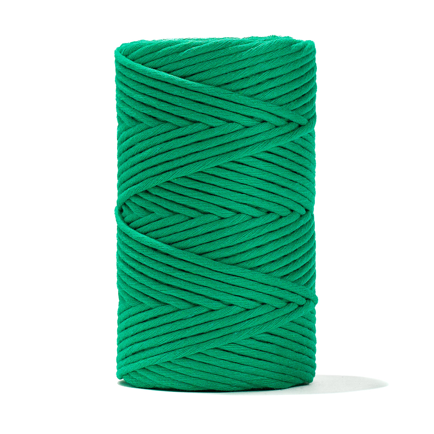 SOFT COTTON CORD ZERO WASTE 4mm - 1 SINGLE STRAND - IRISH GREEN