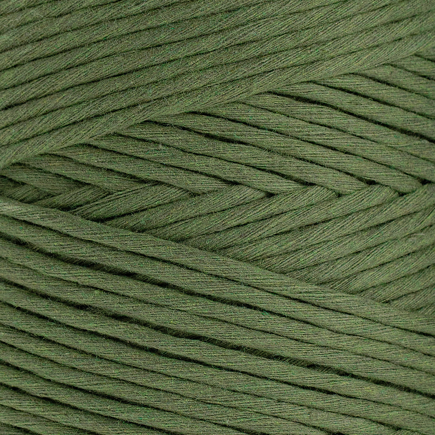 SOFT COTTON CORD ZERO WASTE 4 MM - 1 SINGLE STRAND - GREENERY COLOR