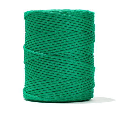 SOFT COTTON CORD ZERO WASTE 4mm - 1 SINGLE STRAND - IRISH GREEN