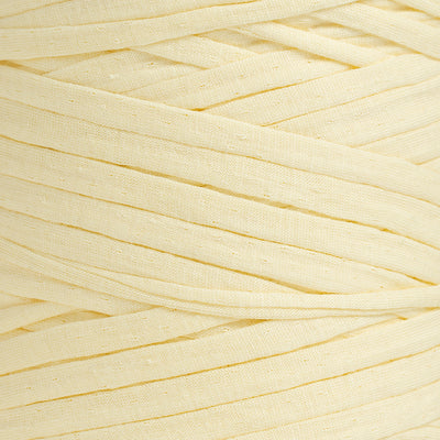 Recycled T-Shirt Fabric Yarn - Vanilla Color