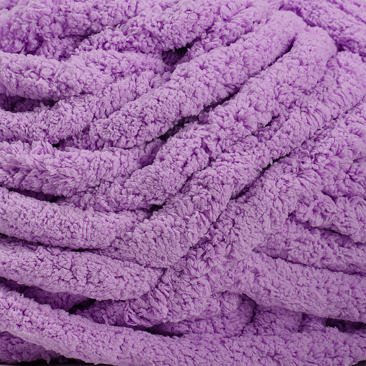 20mm Chunky Chenille Yarn - Lilac Color