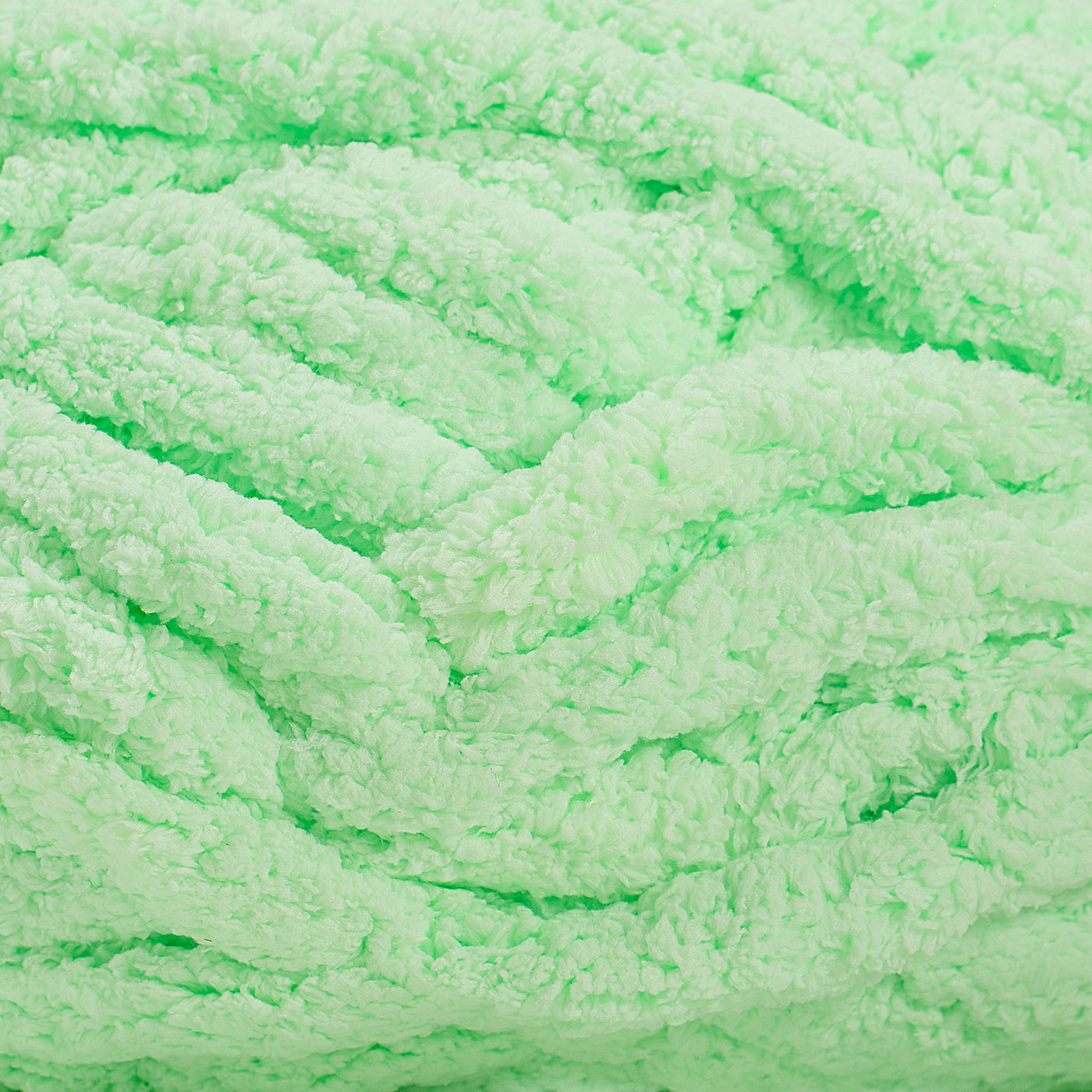 20mm Chunky Chenille Yarn - Mint Color