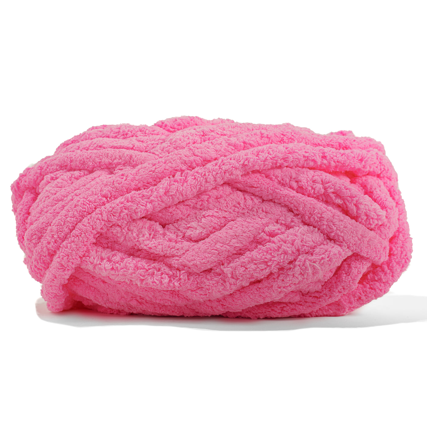 20mm Chunky Chenille Yarn - Raspberry Color