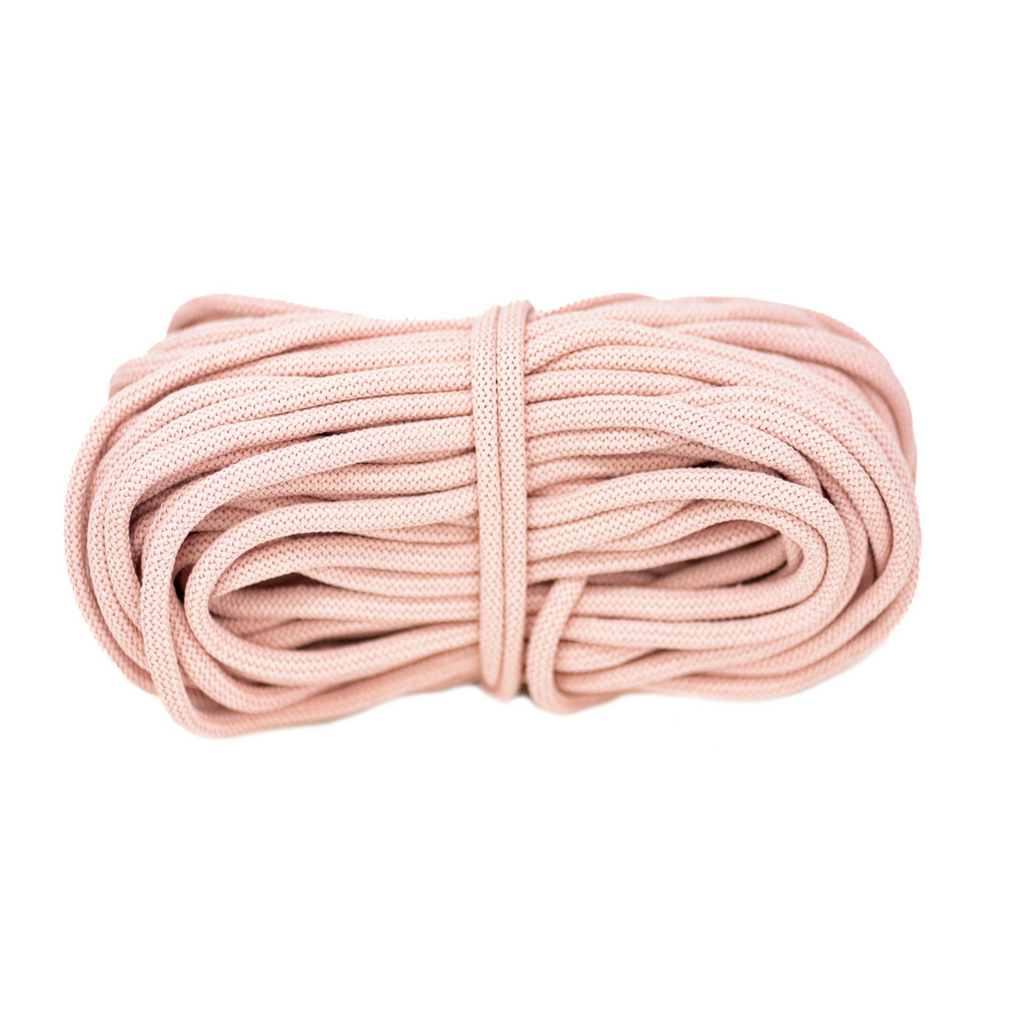 Braided Recycled Cotton Cord 9mm - Pale Pink – GANXXET