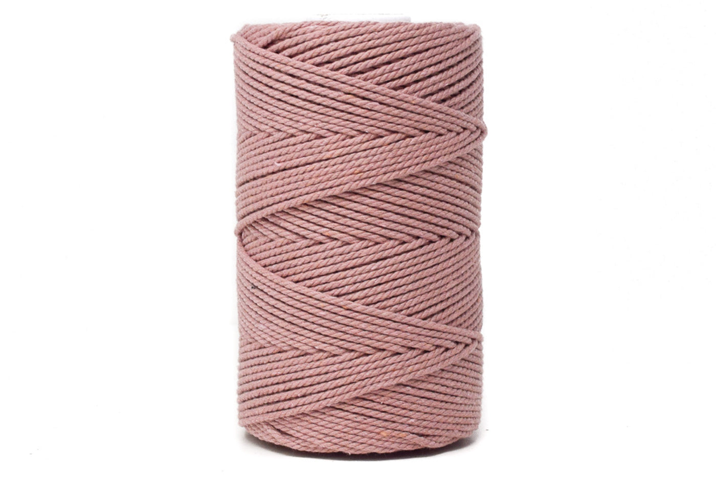 COTTON ROPE ZERO WASTE 2 MM - 3 PLY - VINTAGE ROSE COLOR