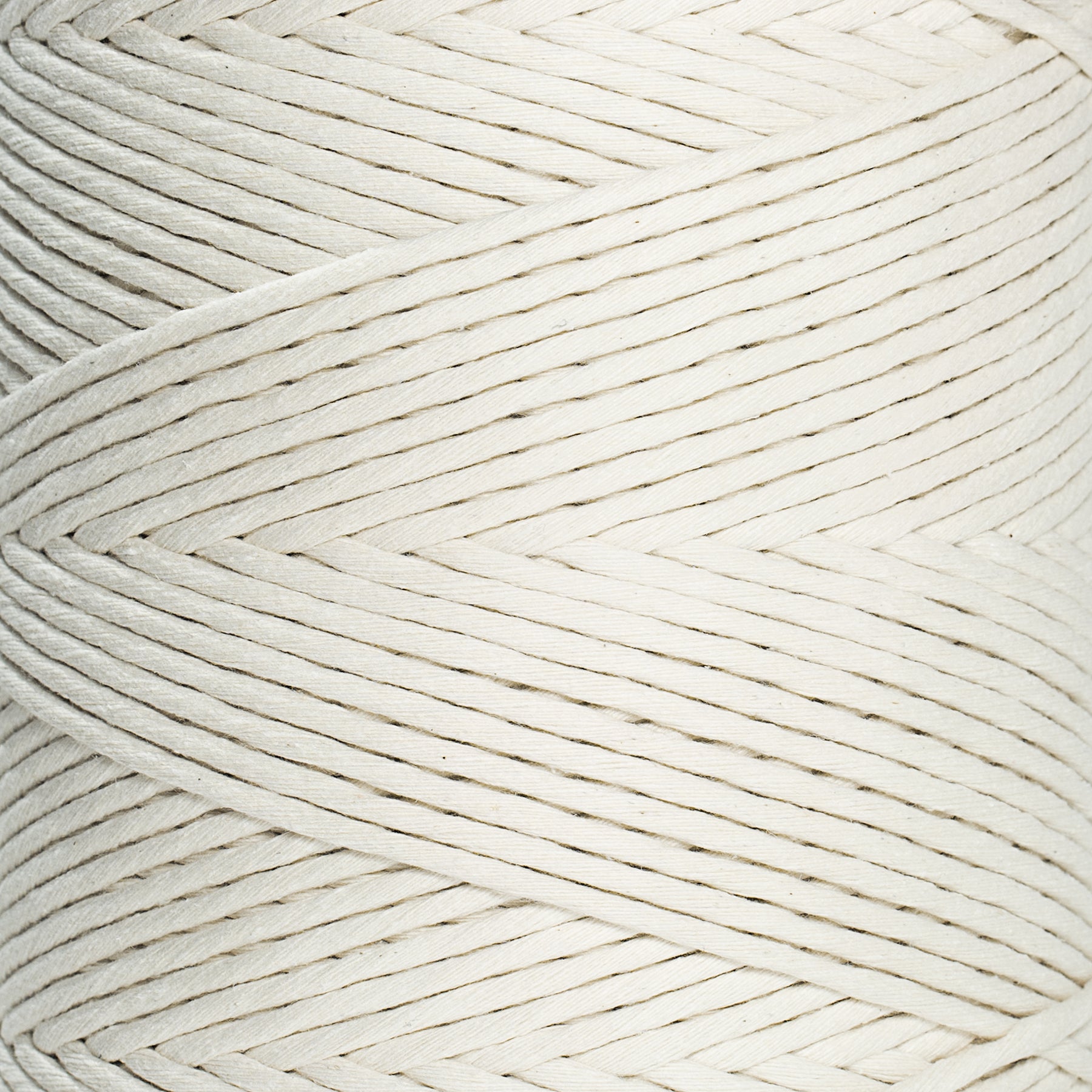 COTTON ROPE ZERO WASTE 4 MM - 3 PLY - NATURAL COLOR 820 ft – GANXXET